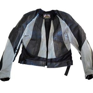 Vanson Leather Racing Riding Motorcycle Bomber Jacket Armour Motorcross $649